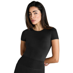 AZTEC DIAMOND PREMIUM BLACK LONG SLEEVE SCULPT TOP