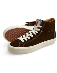 Last Resort VM003 Suede Hi - Choc Brown/White